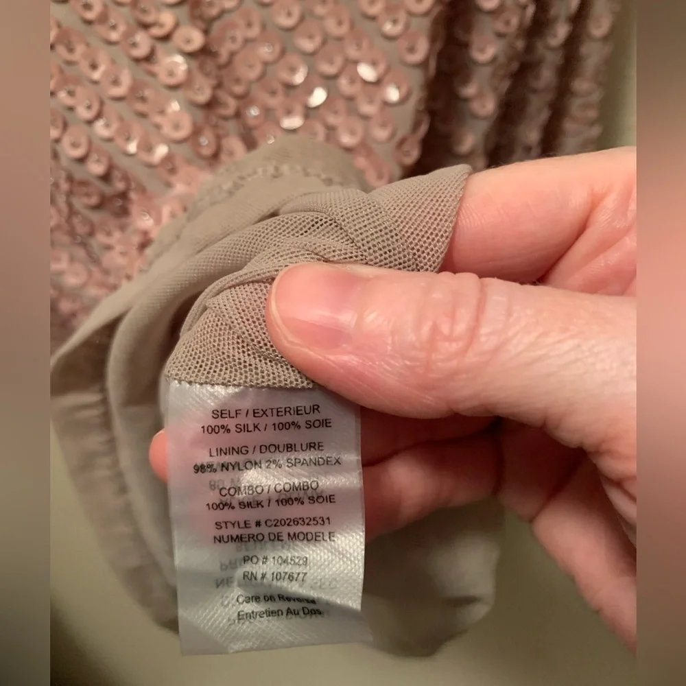 Alice & Olivia Dusty Rose Sequin Dress - Picture 11 of 13